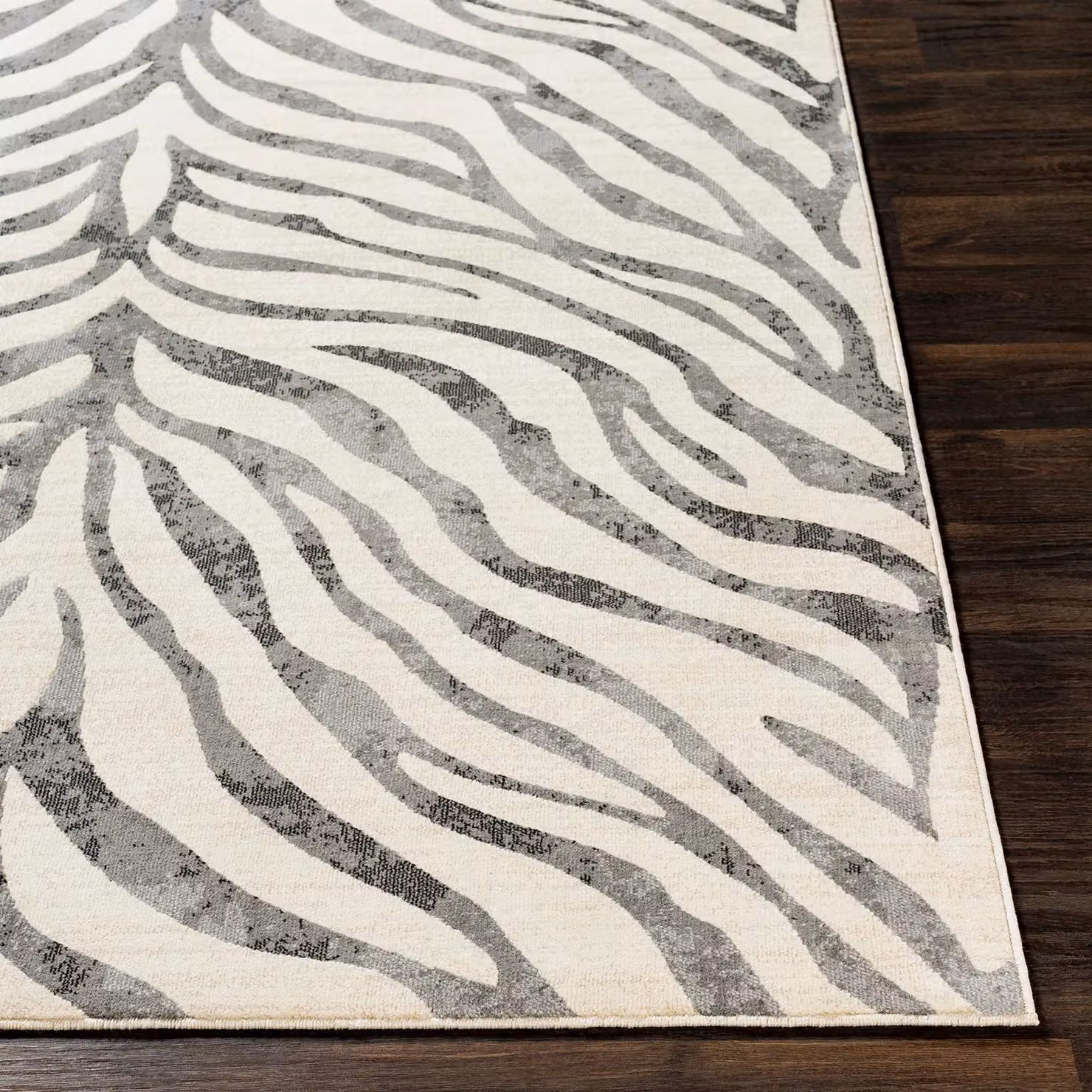 Livabliss City Boho Zebra Animal Print Rug in Grey, Beige and Yellow, W: 140 cm, D: 200 cm – 4