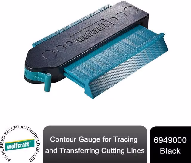 Wolfcraft Contour Gauge in Black and Multicolour