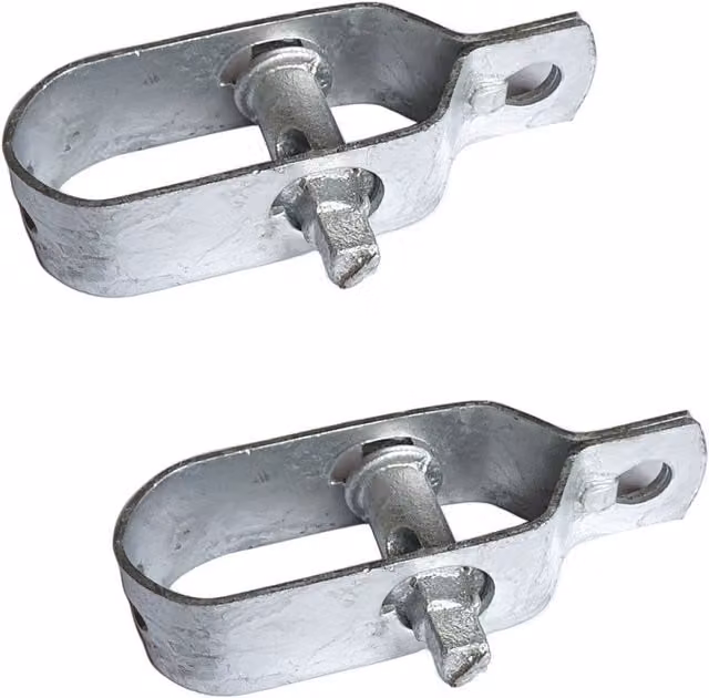 True Products 2 Pack Galvanised Steel Wire Tensioner Connectors in Silver