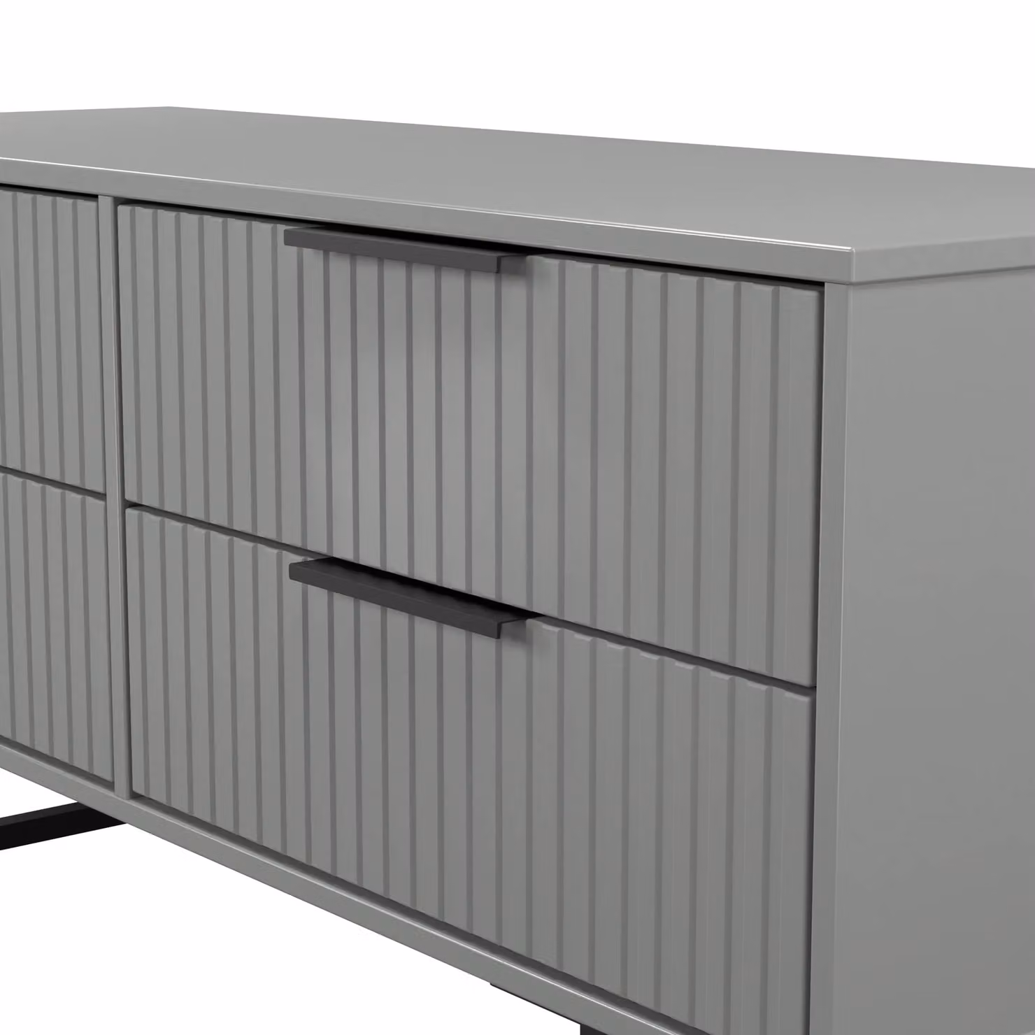 Ready Assembled 2 U Menai 4 Drawer Bed Box in Dark Grey – 3