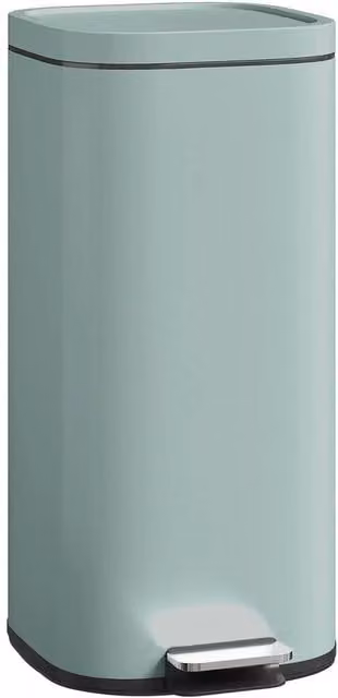 VOGREX 30L Green Metal Kitchen Pedal Bin with Lid and Removable Inner Bucket – 1