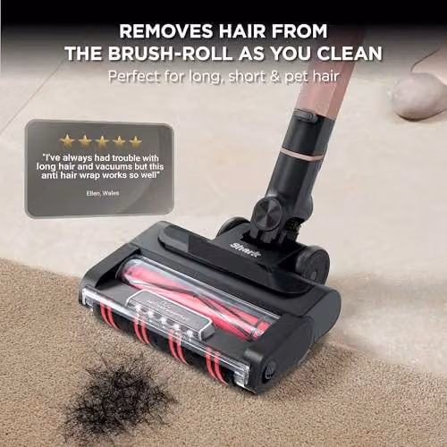Shark Bagless Cordless Stick Vacuum Cleaner in Anthracite, Gold and Grey with Anti-Tangle Roller and LED Headlight – 5