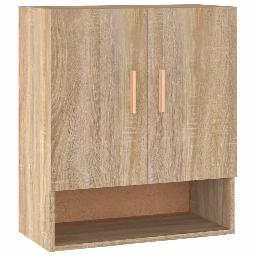 Berkfield Home Sonoma Oak Wall Cabinet in Brown, W/D/H: 60 x 31 x 70 cm – 2