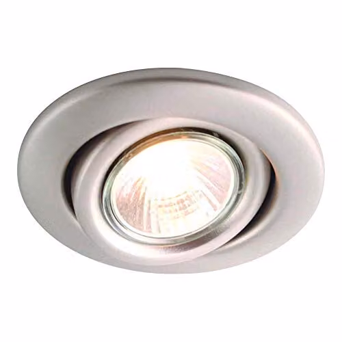 Netlighting IP20 GU10 Recessed Tilt Downlight, Dimmable and Adjustable, 50W Max, available in Chrome, Brass or Grey
