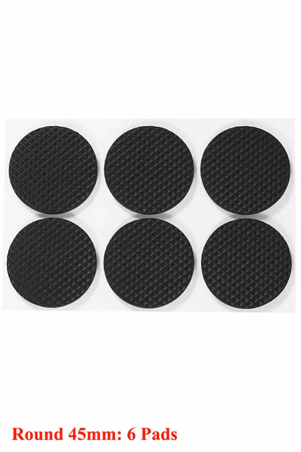 Neel Blue Round EVA Furniture Foam Pads for Table and Chair Legs, Black, Diameter: 45 mm – 4