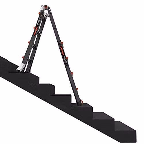 Little Giant Velocity PRO 6 Rung Multi-purpose Rollable Ladder in Black – 2