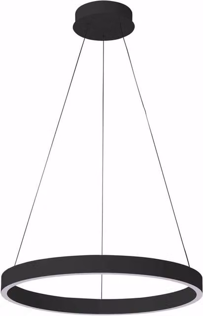 Netlighting Brasco I Dimmable LED Pendant Ceiling Light, Black, 80 cm