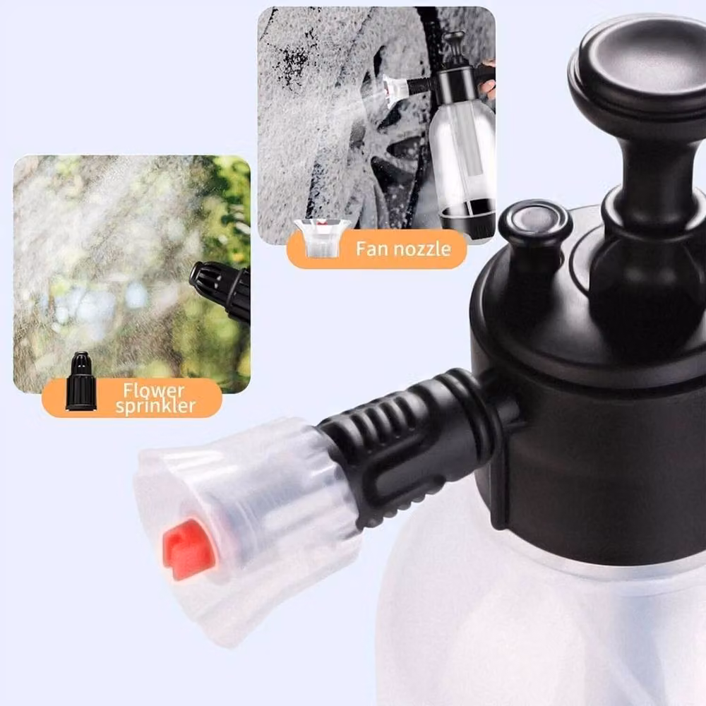 NESTLUNE 2L Manual Hand Held Car Wash Foam Sprayer in White and Transparent – 5
