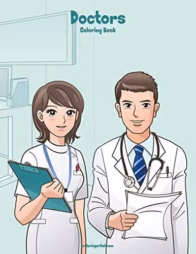 Doctors Coloring Book 1: Volume 1 Multicolour Adult Coloring Book by Createspace