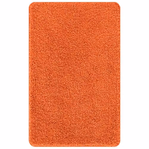 vidaXL Anti-slip Orange Polyester Bath Mat, W: 60 cm, D: 90 cm – 1