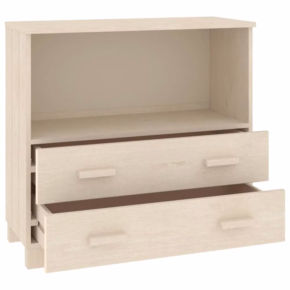 Berkfield Home HAMAR Sideboard in Honey Brown Solid Pine Wood, W/D/H: 85 x 35 x 80 cm – 2