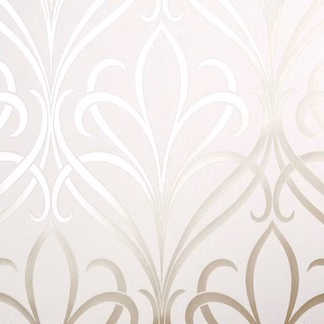 I Love Wallpaper Camden Damask Floral Wallpaper in Gold and Yellow