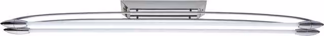 Loops Flush Ceiling Light in Chrome with Opal Glass and Included LED Bulbs – 1
