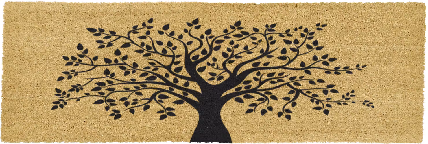 Artsy Mats Tree of Life Harmony Double Door and Patio Coir Doormat in Black and Multicolour, W: 120 cm, D: 40 cm – 4