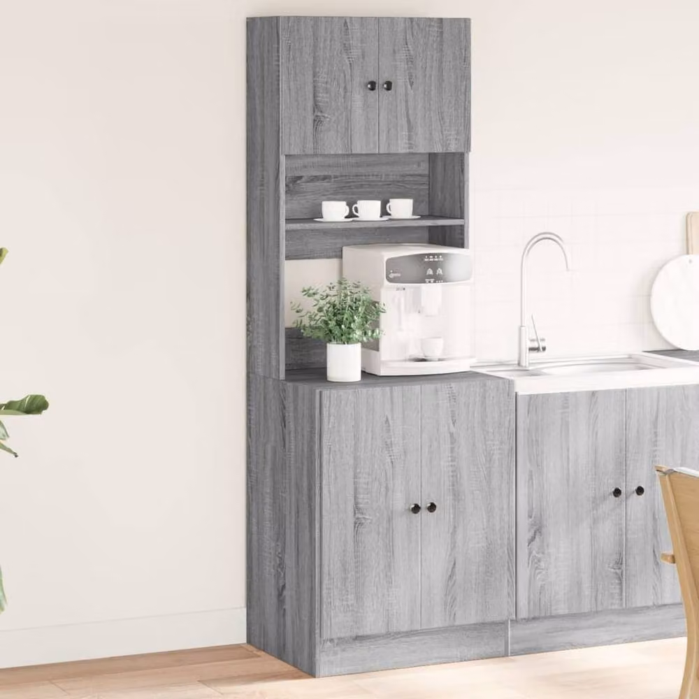Berkfield Home Grey Sonoma Kitchen Cabinet with Internal Drawers and Shelves, W/D/H: 60 x 50 x 180 cm – 2