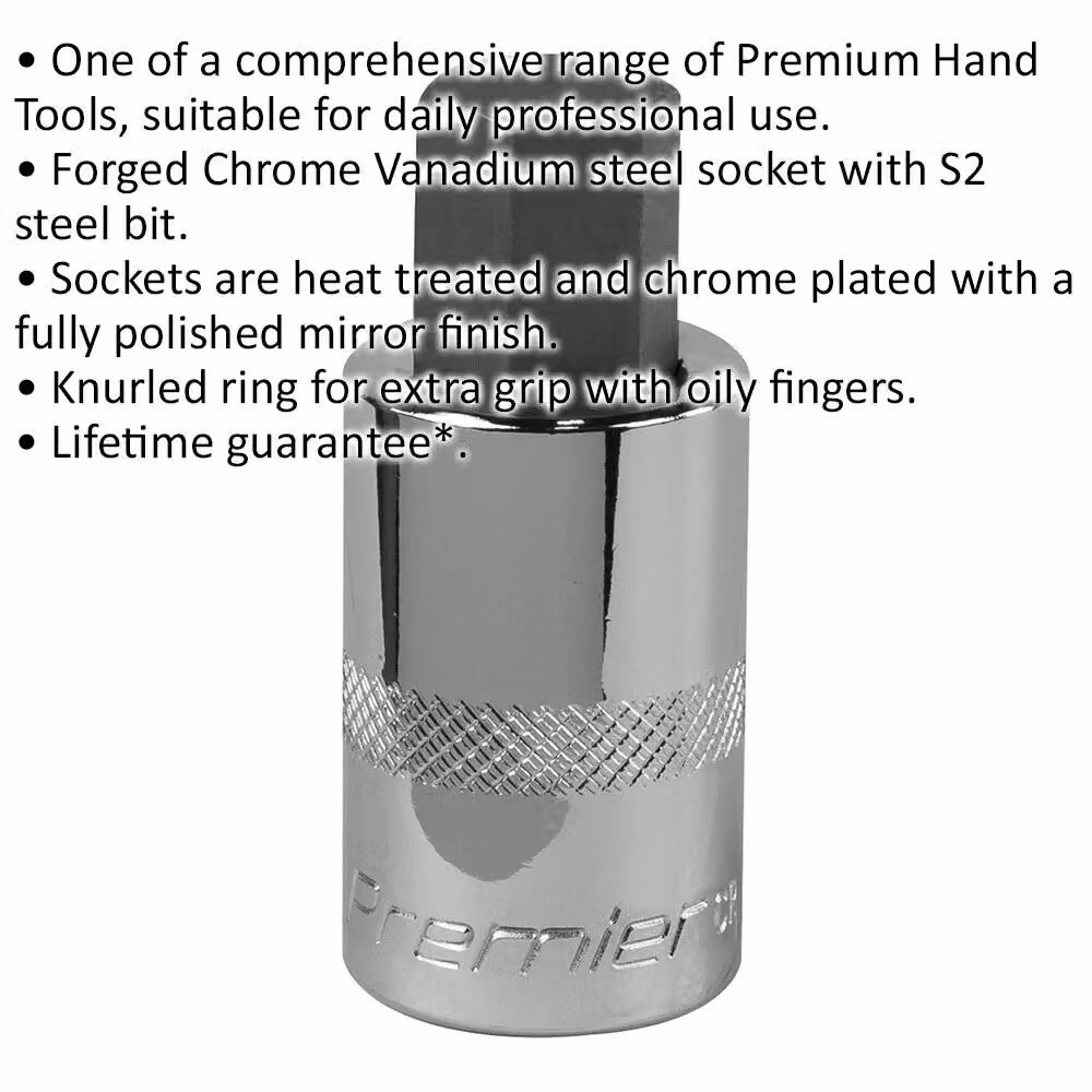 Loops 14mm Forged Hex Socket Bit 1/2 inch Square Drive Silver Steel Wrench Socket – 2