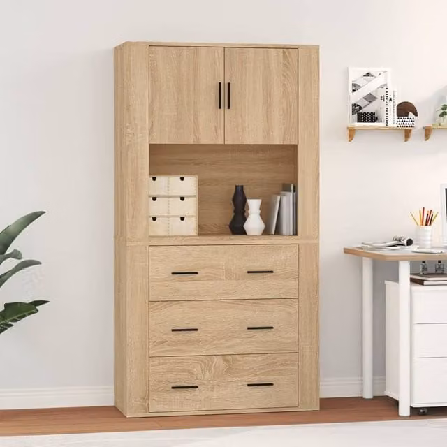 Berkfield Home Sonoma Oak Highboard in Brown – 1
