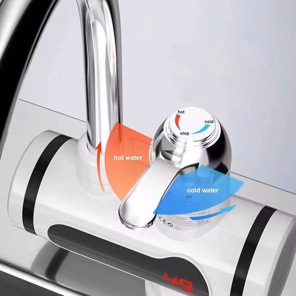 FLAVORA 360° Electric Boiling Water Single Lever Kitchen and Bathroom Tap in White Matt – 5