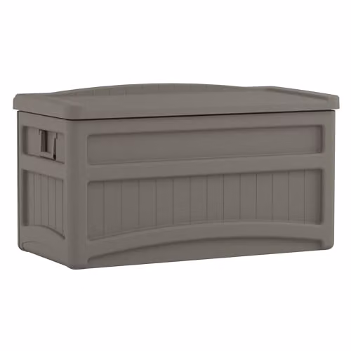 Rowlinson Suncast Dakota 276L Garden Storage Box in Stone Grey, W117 x D60 x H65 cm – 2