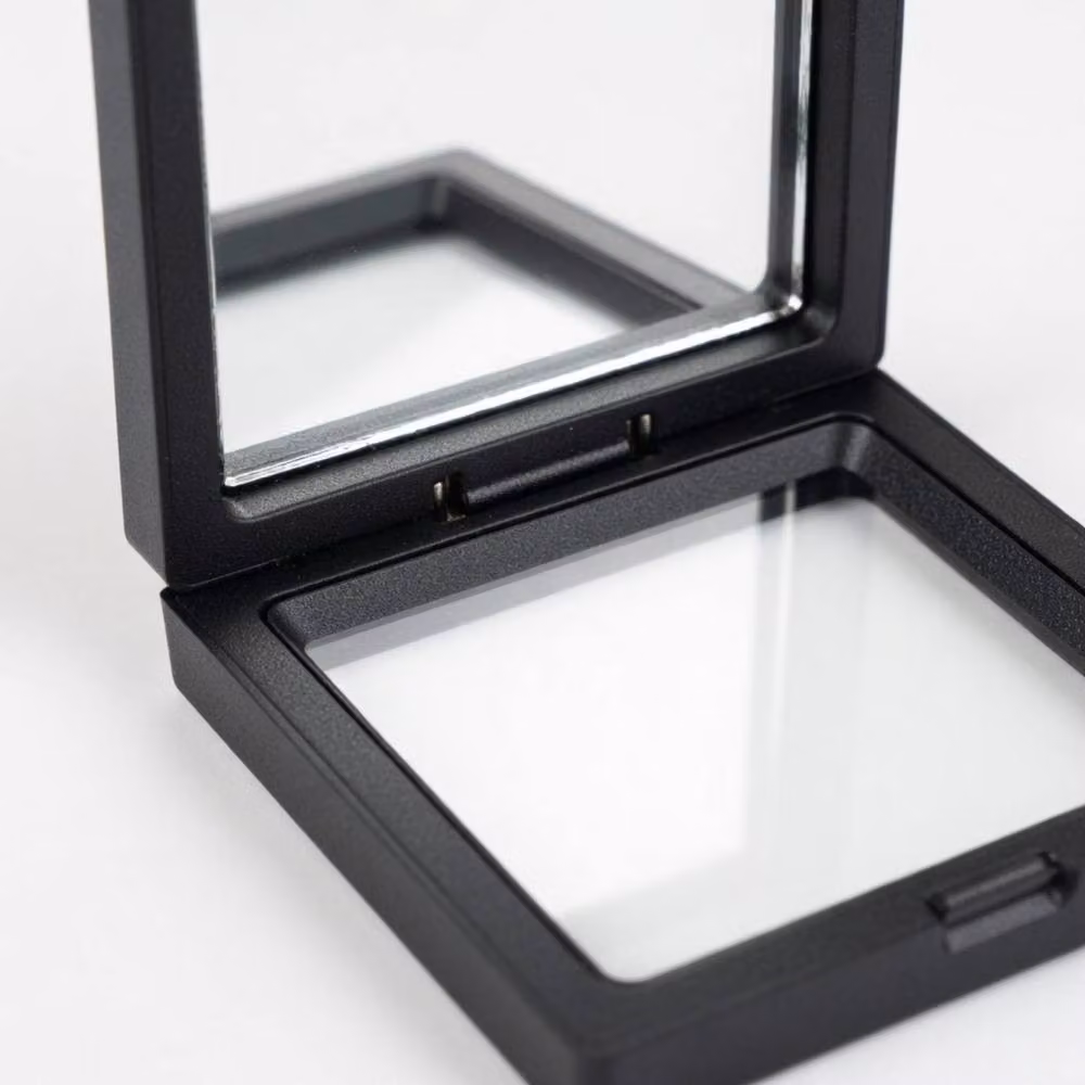 KDMD Large 3D Floating Frame Display, Black, W/D/H: 11 x 11 x 11 cm – 3