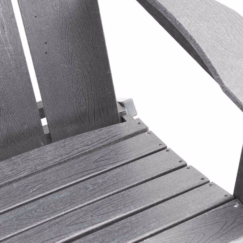 Berkfield Home Folding Adirondack Chair in Light Grey, W/D/H: 74.5 x 80.5 x 90 cm – 6