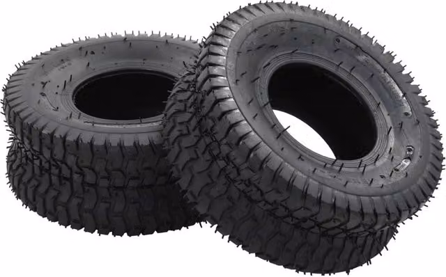 Berkfield Home Wheelbarrow Tyres, 2 Pack, Black Rubber, 15x6.00-6 4PR – 1