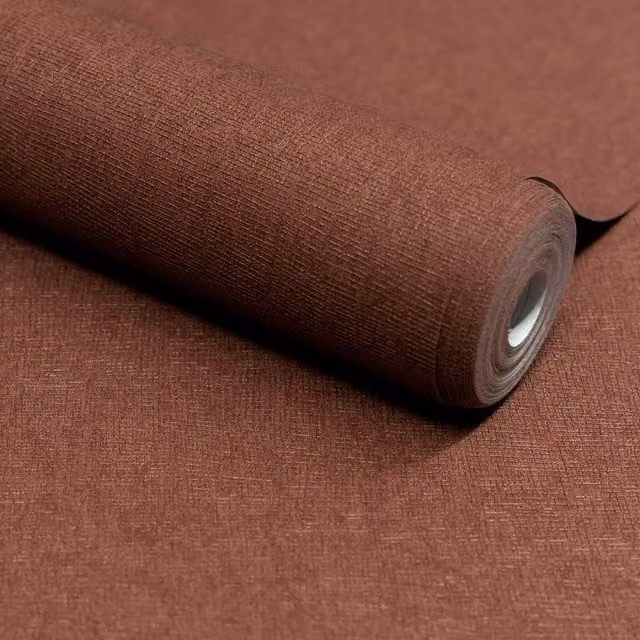 Grandeco Boutique Atogo Red Woven Effect Embossed Wallpaper