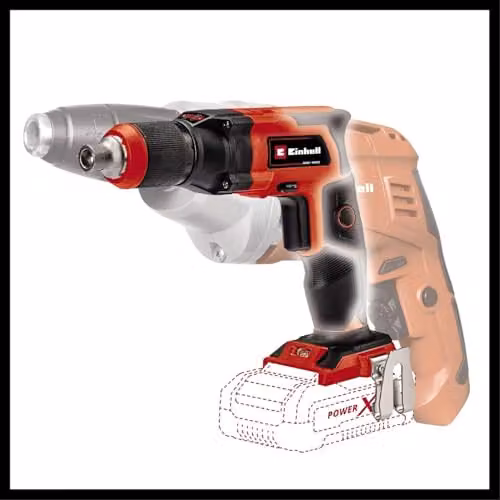Einhell Cordless Drywall Screwdriver 18V PXC Red, 4000 RPM with Depth Stop – 4