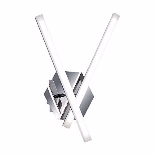 Netlighting Modern LED Wall Lamp in Chrome and Grey with Warm White 3000K 1000lm