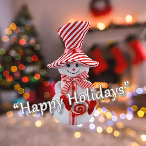 VFM e-Store White Christmas Snowman Tabletop Decoration, H 37 cm x W 19 cm x D 19 cm – 4