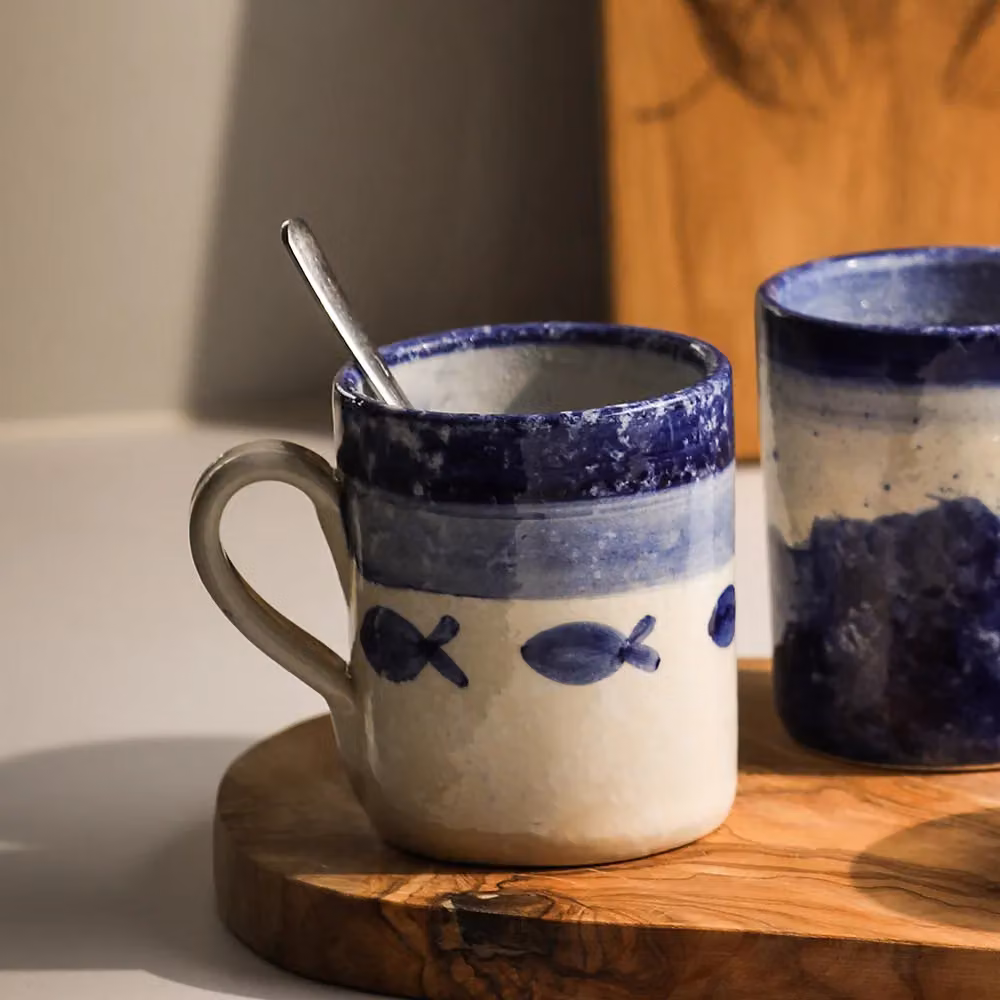 Selbrae House Ceramic Mug in Blue – 2