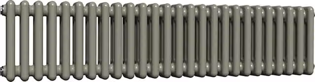 Lux Heat Horizontal Column Radiator in Dark Sage, 3 Column, W: 30 cm, H: 119 cm