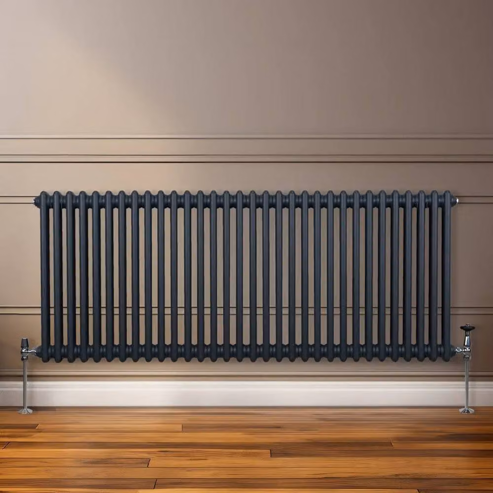Monstershop Traditional 2 Column Steel Radiator in Anthracite Grey, W/H: 60.0 x 146.2 cm – 7