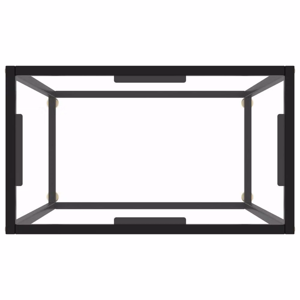 Berkfield Home Modern Transparent Console Table with Tempered Glass, W/D/H: 60 x 35 x 75 cm – 3