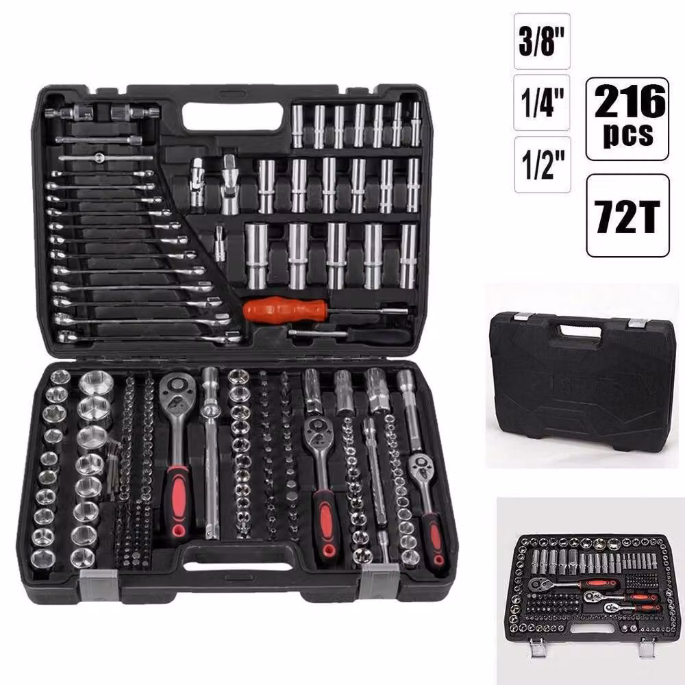 SPETLEK 216 Piece Tool Box with 1/2 inch Ratchet and Sockets in Black, W: 1000 mm, D: 400 mm – 2