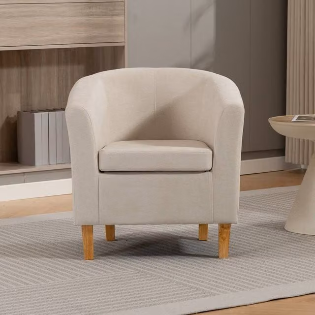 Artemis Home Millie Fabric Accent Chair in Beige