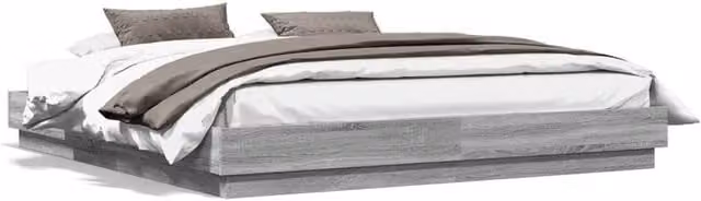 Berkfield Home Super King Bed Frame in Grey Sonoma, W/D/H: 180 x 200 cm – 1