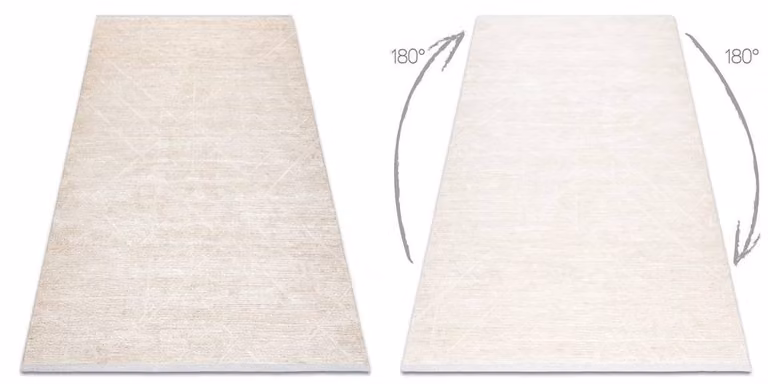 RugsX Duke Geometric Modern Rug in Yellow and Beige, W: 200 cm, D: 290 cm