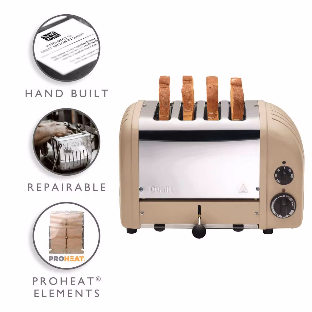 Dualit Classic 4 Slot Toaster in Sand – 2