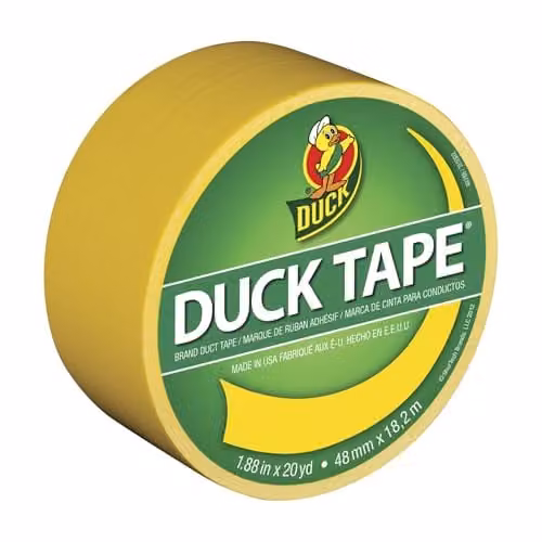 Sellotape Duck Tape Cloth Duct Tape, Yellow, W: 48 mm, L: 18.2 m