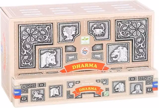 Satya Dharma Super Hit Incense Sticks, Pack of 12, Brown Floral and Woody Scent