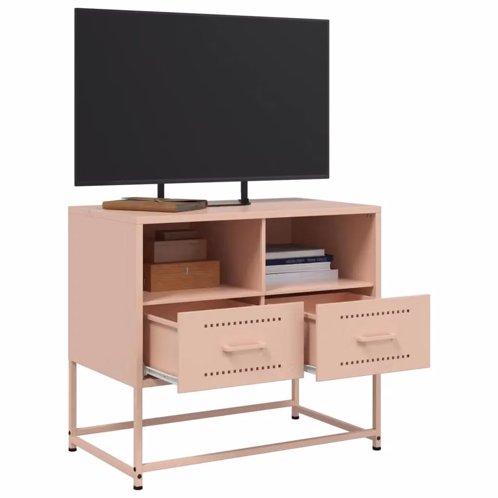 Berkfield Home Industrial Pink Steel TV Cabinet W/D/H: 68 x 39 x 60.5 cm – 4