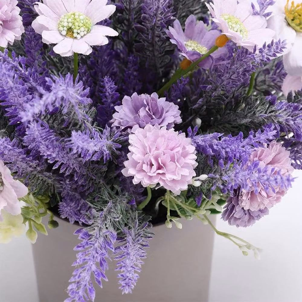 Kelvenix Artificial Potted Lavender Plants in Purple – 3