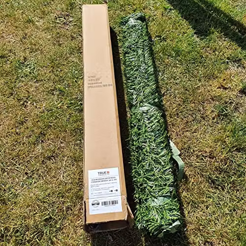True Products Artificial Conifer Hedge Privacy Screening, Green, H: 150 cm, W: 300 cm – 4