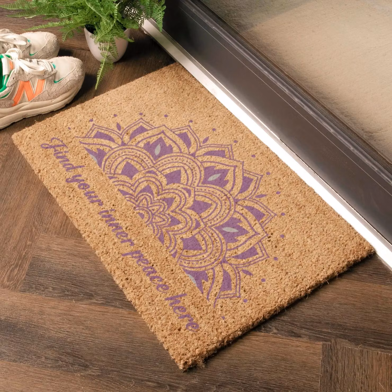 Artsy Mats Find Your Inner Peace Doormat in Brown, W/D: 60 x 40 cm – 2