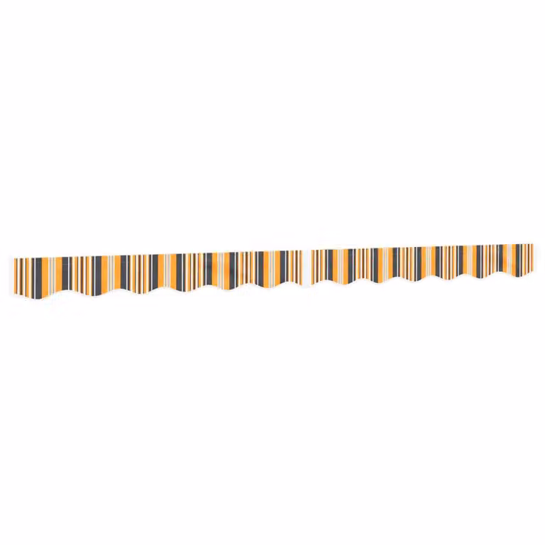 Berkfield Home Replacement Awning Valance Fabric in Yellow and Grey Stripe, 3 m