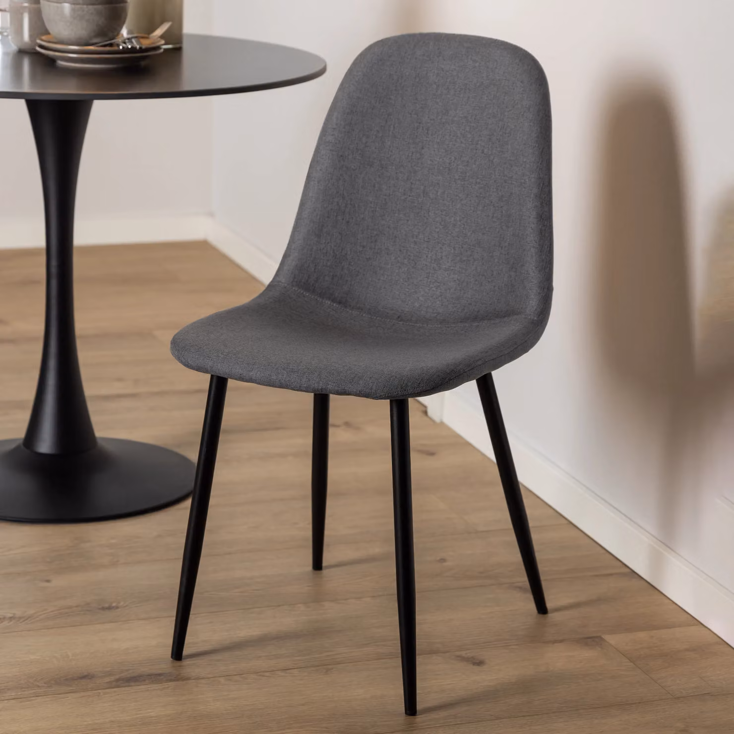 Furniture To Go Celia Dining Chair Set of 4 in Grey Fabric – 5