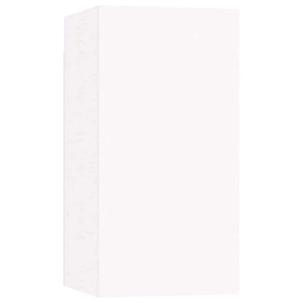 Berkfield Home White Minimalist TV Cabinet in Engineered Wood W/D/H: 30.5 x 30.0 x 60.0 cm – 2