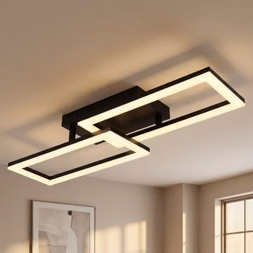 Globo Lighting Adjustable LED Ceiling Light in Black, 20 W, 1380 lm, 3000 K, W/D/H: 61.4 x 19.5 x 9 cm – 2