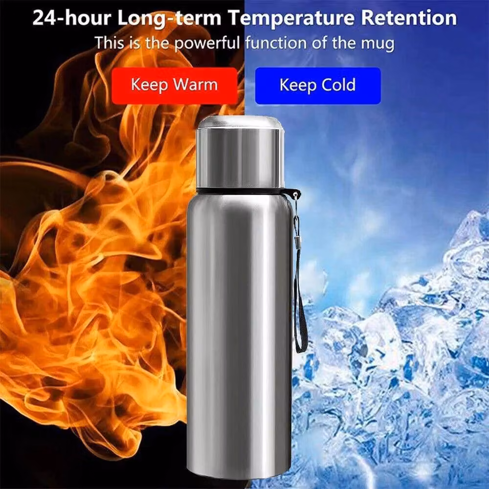 SPETLEK Silver Stainless Steel Vacuum Insulated Bottle, 800 ml – 2